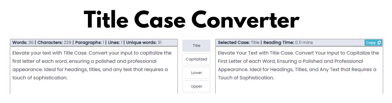 Title Case Converter